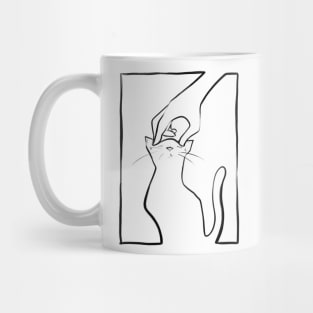 Kitty head scratches Mug